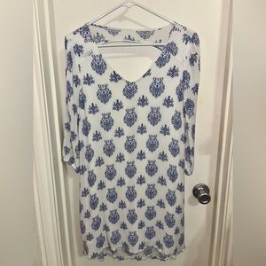 Staccato Casual Blue and White Dress
